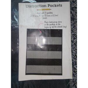 Distraction Pockets Chart With 15 Pockets 21.88" X 24.5" Classroom Organizer For